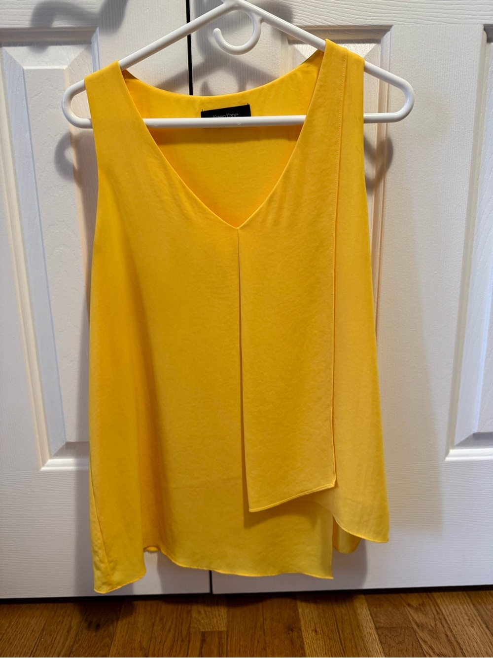 Karen Kane Bright Yellow V-Neck Sleeveless Top